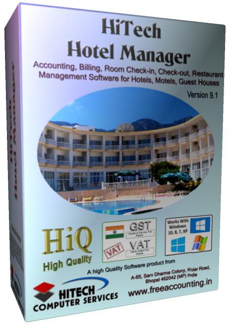 Hotel , hotel reservations software, motel management software, software for hotels, Product Name: HiTech Accounting Software, Pricing Model: Once in Lifetime, Hotel Software, Accounting Software in India - Download Accounting Software, HiTech Accounting Software for petrol pumps, hotels, hospitals, medical stores, newspapers, automobile dealers, commodity brokers