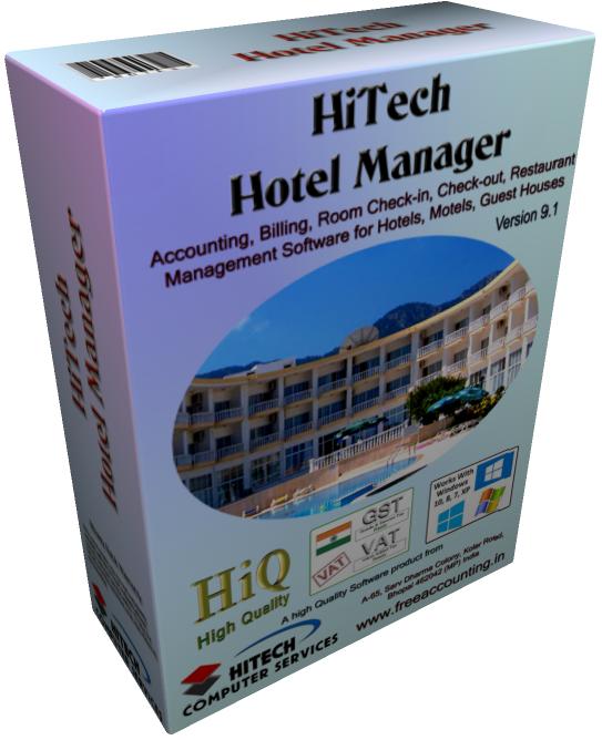 Hotel restaurant software , call accounting software, hotel property management software, motel management software, Online Accounting and Inventory Control Software, Hotel Software, Accounts software for many user segments in trade, business, industry, customized software, e-commerce websites and web based accounting, inventory control applications for Hotels, Hospitals etc