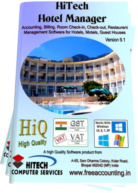Hotel management accounting software , Hotel management Software, hotel software, hotel restaurant software, Website Development, Hosting, Custom Accounting Software, Hotel Software, Accounting software and Business Management software for Traders, Industry, Hotels, Hospitals, Supermarkets, petrol pumps, Newspapers Magazine Publishers, Automobile Dealers, Commodity Brokers etc