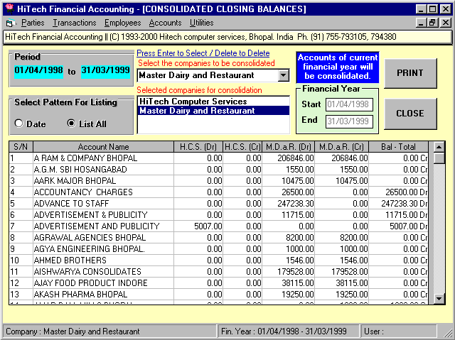 Hotel Reservations Software, HiTech Hotel Manager, Accounting Software for Hotels, Hotel Software, Business Management and Accounting Software for Hotels, Restaurants, Motels, Guest Houses. Modules : Rooms, Visitors, Restaurant, Payroll, Accounts & Utilities. Free Trial Download