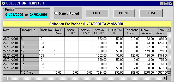 Hotel Software, Hotel Management Software, Hotel Software, Accounting Software for Hotels, Hotel Software, Billing and Accounting Software for management of Hotels, Restaurants, Motels, Guest Houses. Modules : Rooms, Visitors, Restaurant, Payroll, Accounts & Utilities. Free Trial Download